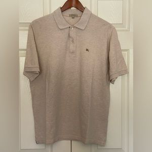 Burberry London Polo Top Shirt Beige L